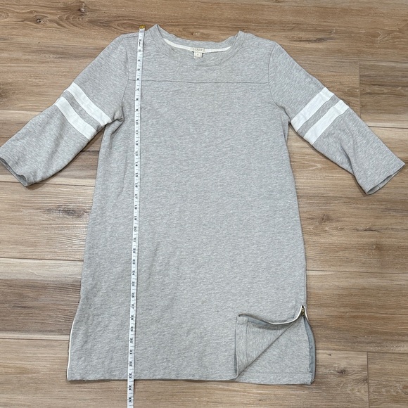 J. Crew Gray Mini Dress with White Stripes - Picture 5 of 7